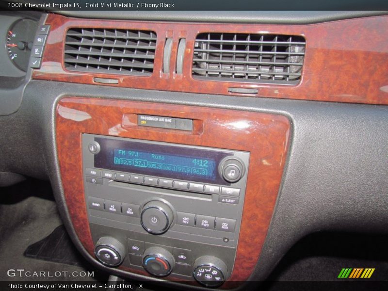 Gold Mist Metallic / Ebony Black 2008 Chevrolet Impala LS