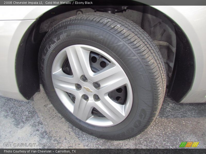 Gold Mist Metallic / Ebony Black 2008 Chevrolet Impala LS