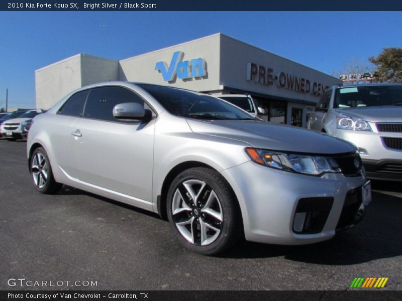 Bright Silver / Black Sport 2010 Kia Forte Koup SX