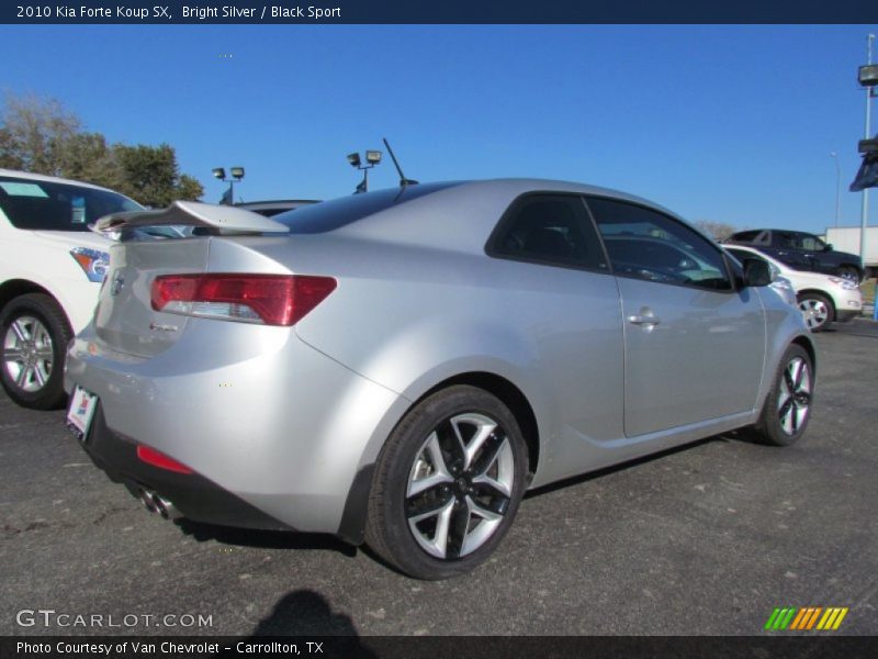 Bright Silver / Black Sport 2010 Kia Forte Koup SX