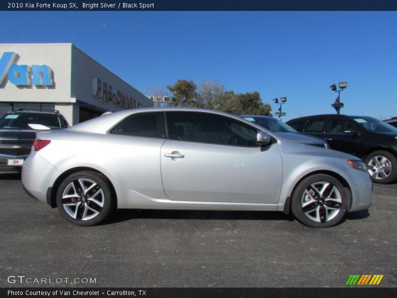 Bright Silver / Black Sport 2010 Kia Forte Koup SX