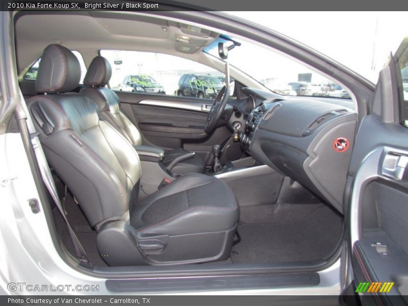 Bright Silver / Black Sport 2010 Kia Forte Koup SX
