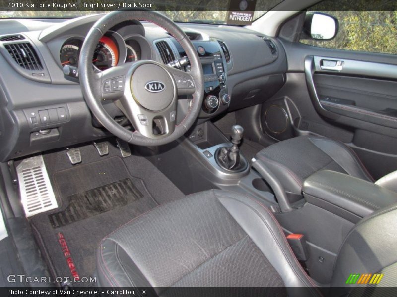 Bright Silver / Black Sport 2010 Kia Forte Koup SX