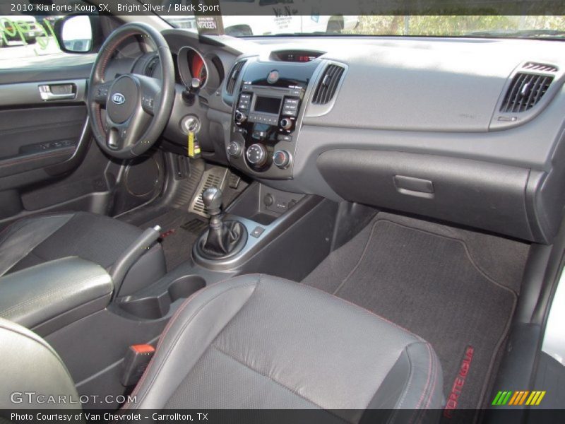 Bright Silver / Black Sport 2010 Kia Forte Koup SX