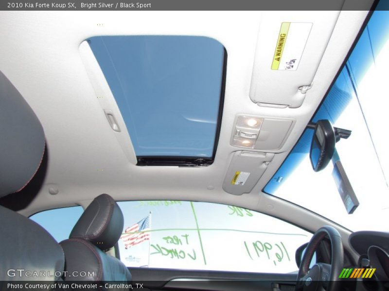 Bright Silver / Black Sport 2010 Kia Forte Koup SX