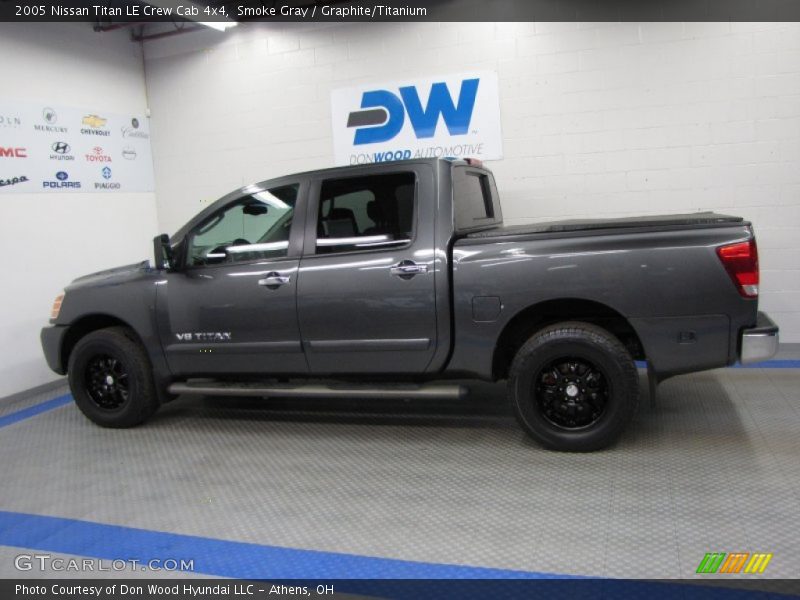Smoke Gray / Graphite/Titanium 2005 Nissan Titan LE Crew Cab 4x4