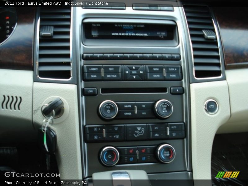 Controls of 2012 Taurus Limited AWD