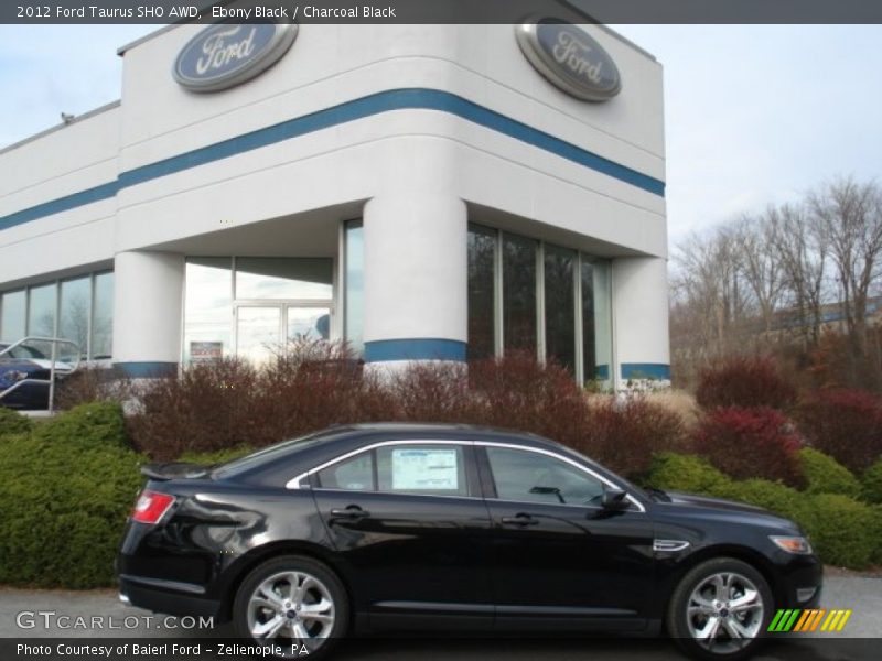 Ebony Black / Charcoal Black 2012 Ford Taurus SHO AWD