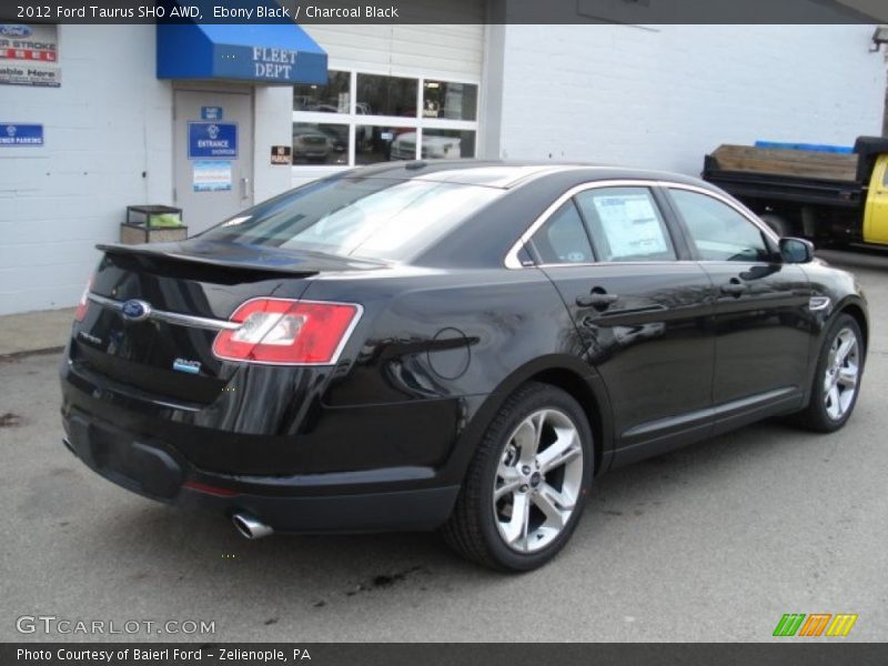 Ebony Black / Charcoal Black 2012 Ford Taurus SHO AWD