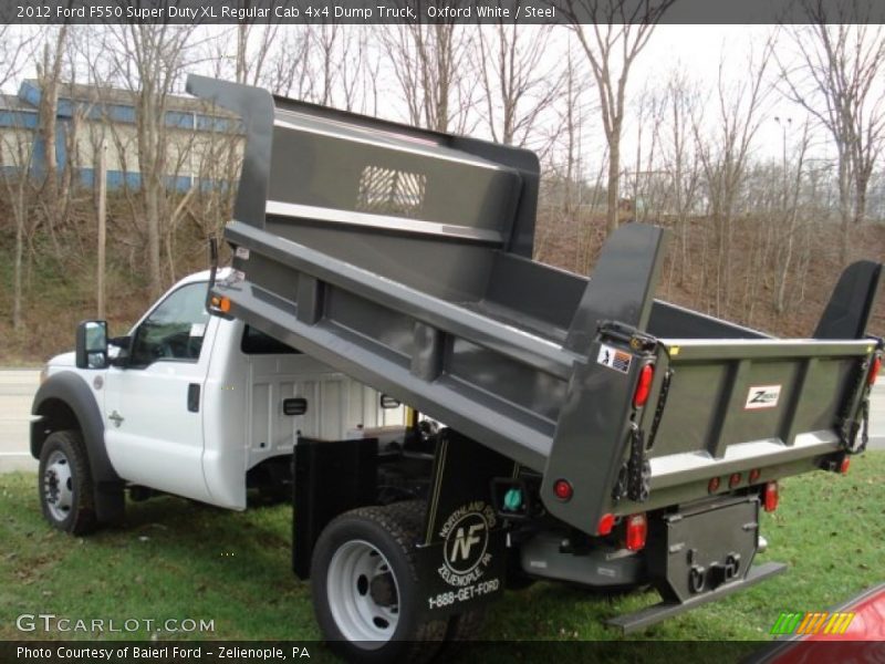 Oxford White / Steel 2012 Ford F550 Super Duty XL Regular Cab 4x4 Dump Truck