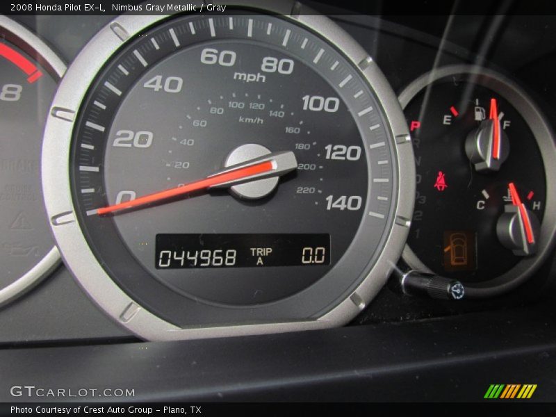 Nimbus Gray Metallic / Gray 2008 Honda Pilot EX-L