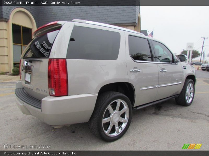Quicksilver / Ebony 2008 Cadillac Escalade AWD