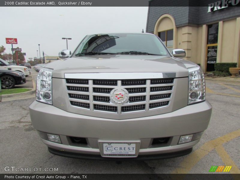 Quicksilver / Ebony 2008 Cadillac Escalade AWD