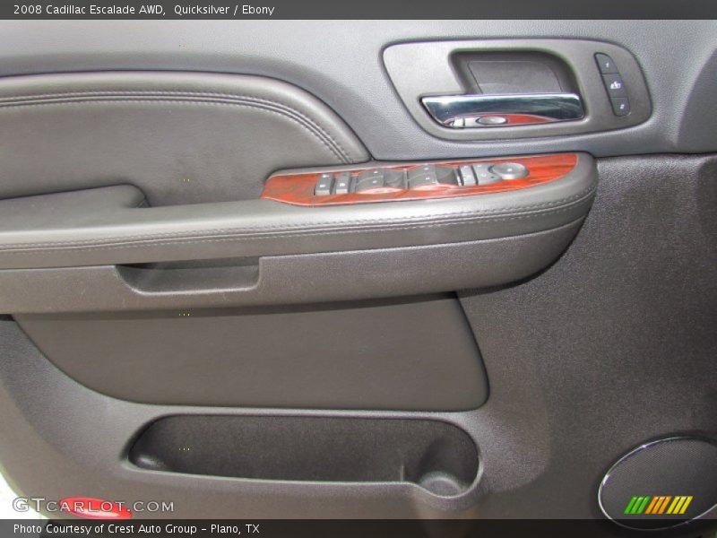 Quicksilver / Ebony 2008 Cadillac Escalade AWD