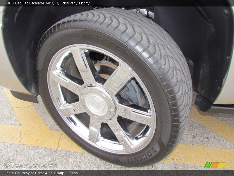 Quicksilver / Ebony 2008 Cadillac Escalade AWD