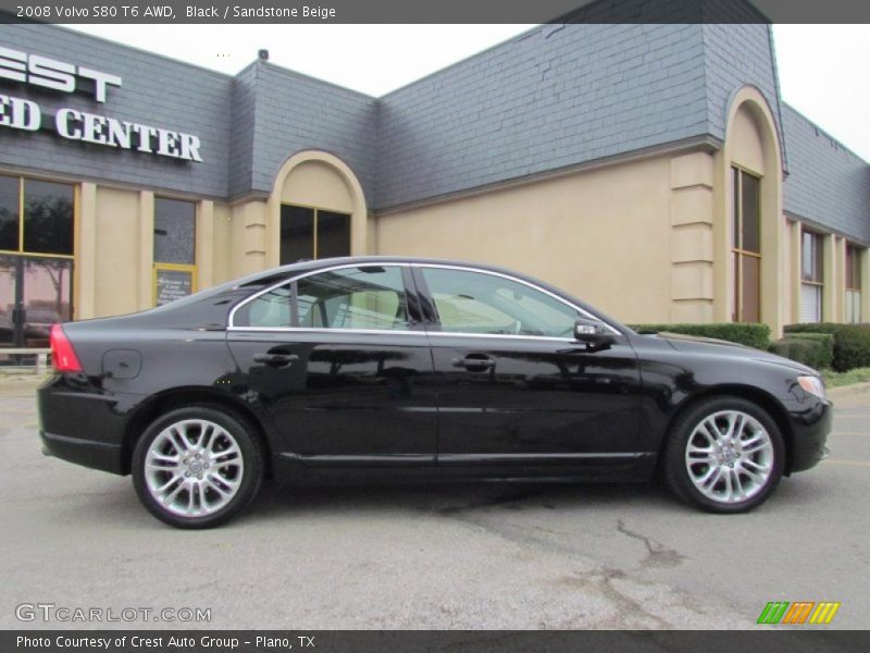 Black / Sandstone Beige 2008 Volvo S80 T6 AWD