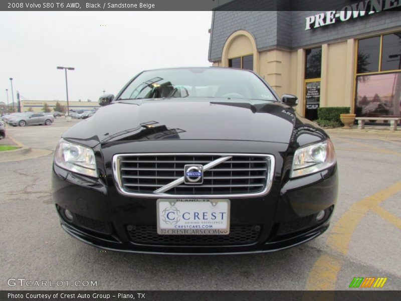 Black / Sandstone Beige 2008 Volvo S80 T6 AWD