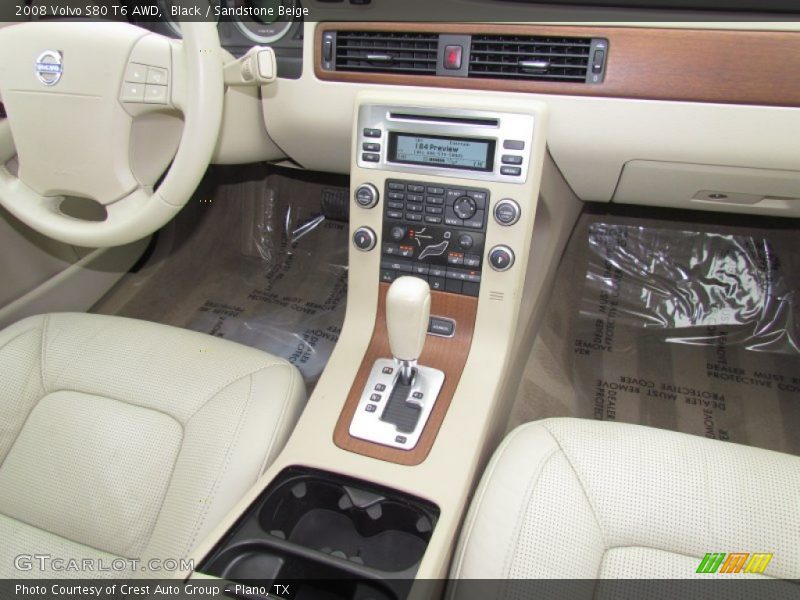 Black / Sandstone Beige 2008 Volvo S80 T6 AWD