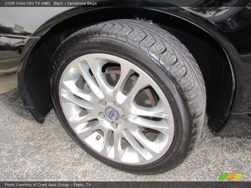 Black / Sandstone Beige 2008 Volvo S80 T6 AWD