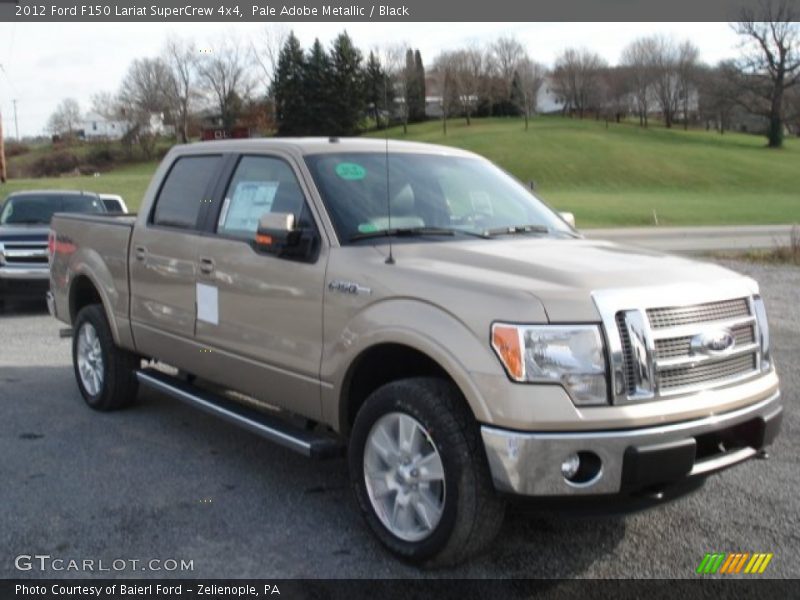 Pale Adobe Metallic / Black 2012 Ford F150 Lariat SuperCrew 4x4