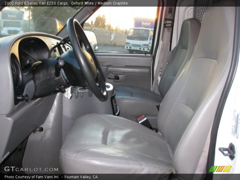 Oxford White / Medium Graphite 2002 Ford E Series Van E250 Cargo
