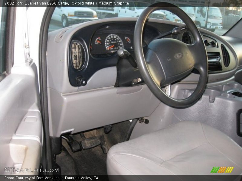 Oxford White / Medium Graphite 2002 Ford E Series Van E250 Cargo