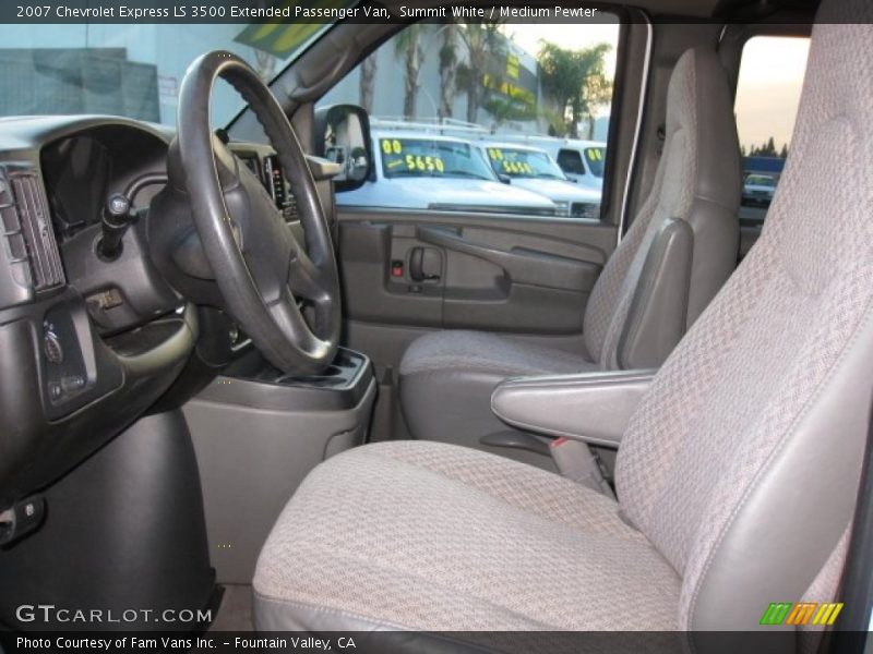 Summit White / Medium Pewter 2007 Chevrolet Express LS 3500 Extended Passenger Van