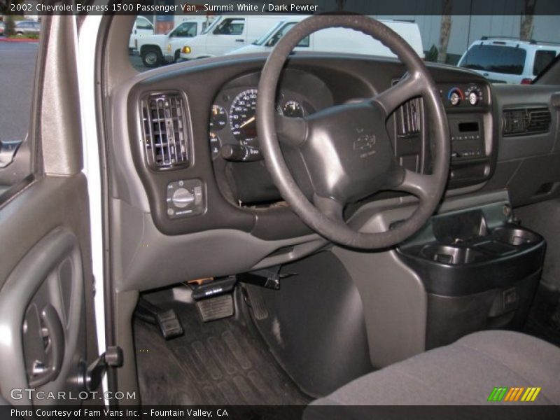 Summit White / Dark Pewter 2002 Chevrolet Express 1500 Passenger Van
