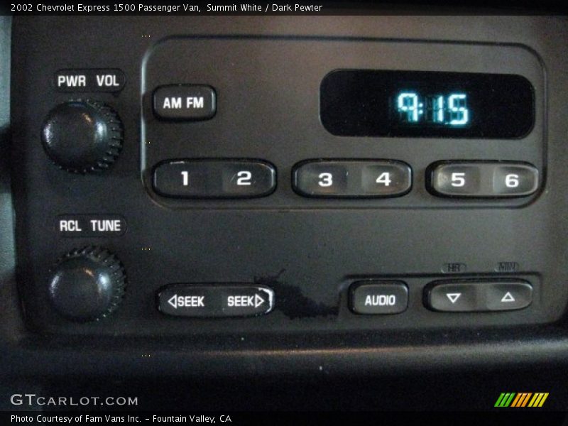 Summit White / Dark Pewter 2002 Chevrolet Express 1500 Passenger Van