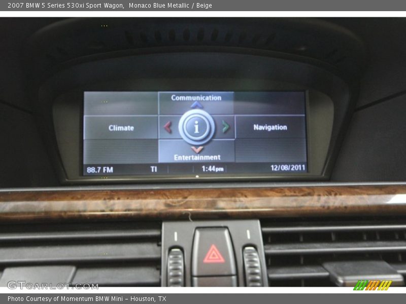Monaco Blue Metallic / Beige 2007 BMW 5 Series 530xi Sport Wagon