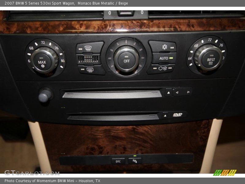Monaco Blue Metallic / Beige 2007 BMW 5 Series 530xi Sport Wagon