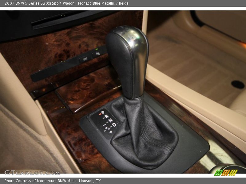 Monaco Blue Metallic / Beige 2007 BMW 5 Series 530xi Sport Wagon