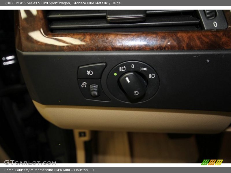 Monaco Blue Metallic / Beige 2007 BMW 5 Series 530xi Sport Wagon