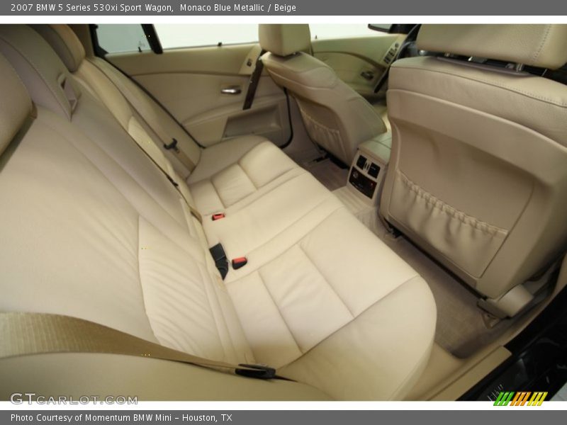 Monaco Blue Metallic / Beige 2007 BMW 5 Series 530xi Sport Wagon