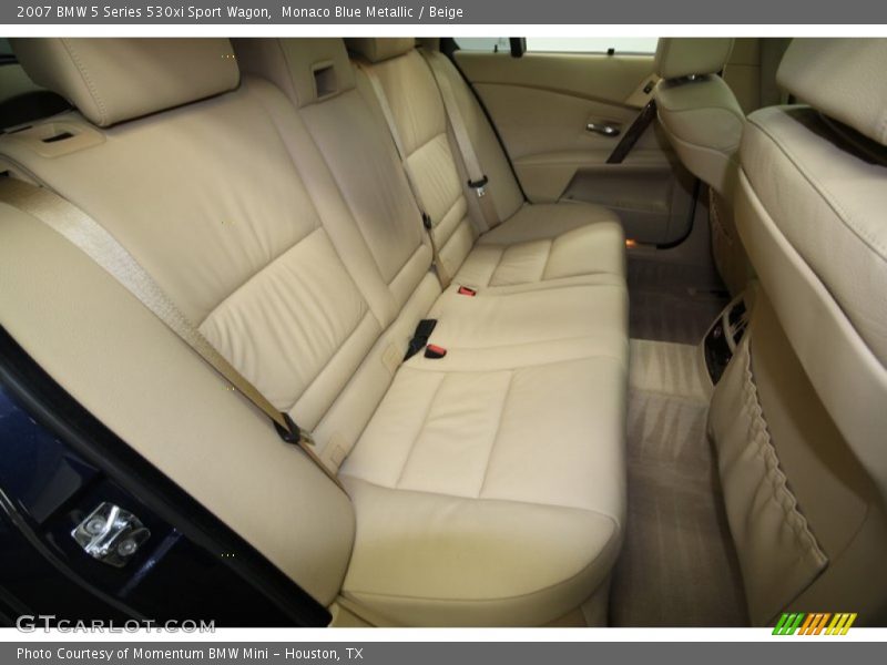 Monaco Blue Metallic / Beige 2007 BMW 5 Series 530xi Sport Wagon