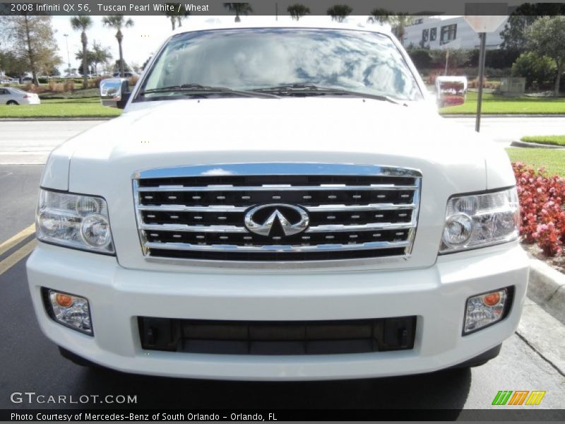 Tuscan Pearl White / Wheat 2008 Infiniti QX 56