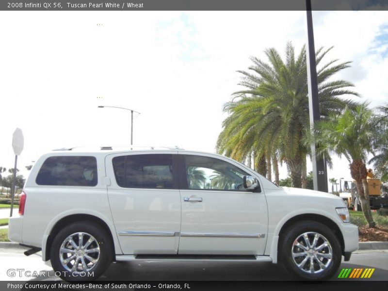 Tuscan Pearl White / Wheat 2008 Infiniti QX 56
