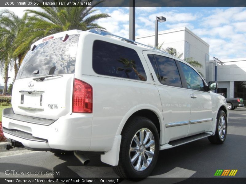 Tuscan Pearl White / Wheat 2008 Infiniti QX 56