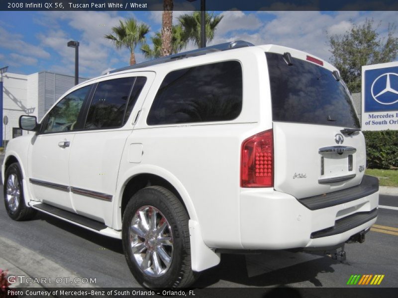 Tuscan Pearl White / Wheat 2008 Infiniti QX 56