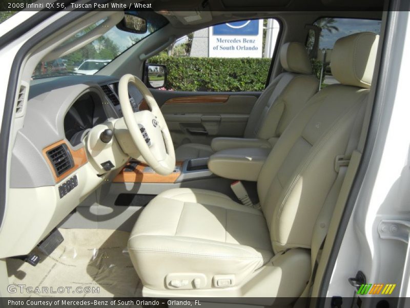 Tuscan Pearl White / Wheat 2008 Infiniti QX 56