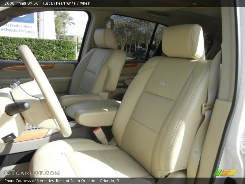 Tuscan Pearl White / Wheat 2008 Infiniti QX 56