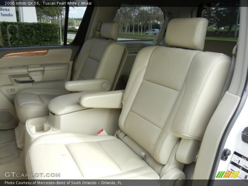 Tuscan Pearl White / Wheat 2008 Infiniti QX 56