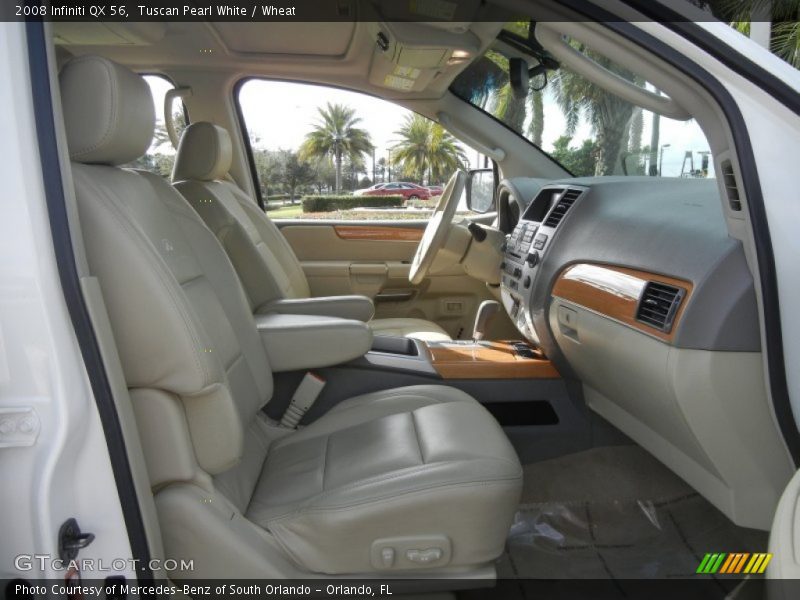 Tuscan Pearl White / Wheat 2008 Infiniti QX 56