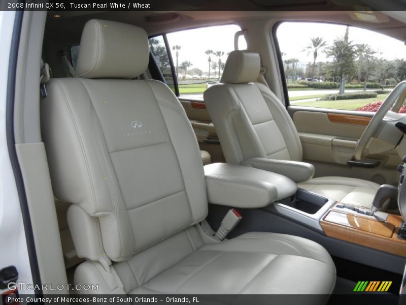 Tuscan Pearl White / Wheat 2008 Infiniti QX 56