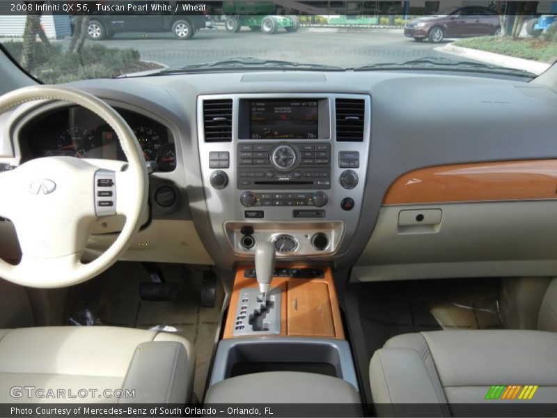Tuscan Pearl White / Wheat 2008 Infiniti QX 56