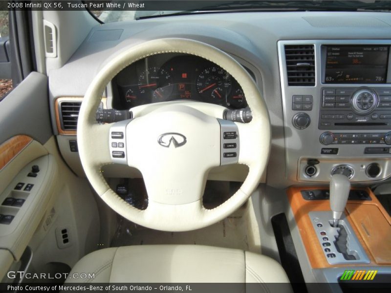 Tuscan Pearl White / Wheat 2008 Infiniti QX 56
