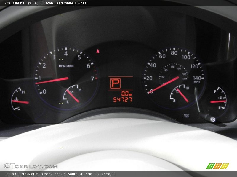 Tuscan Pearl White / Wheat 2008 Infiniti QX 56