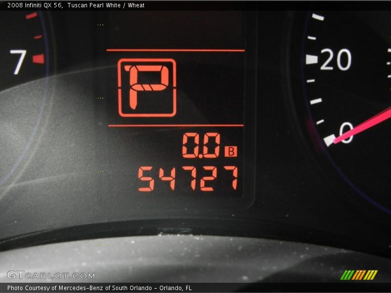 Tuscan Pearl White / Wheat 2008 Infiniti QX 56
