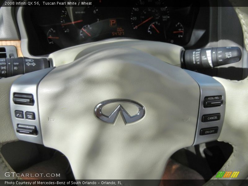 Tuscan Pearl White / Wheat 2008 Infiniti QX 56