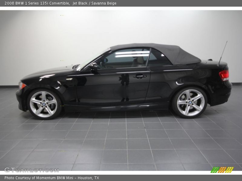 Jet Black / Savanna Beige 2008 BMW 1 Series 135i Convertible